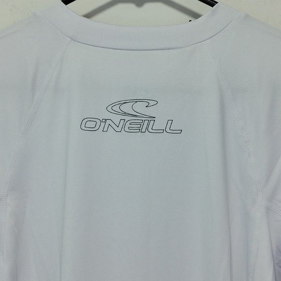 O'neill Men's Basic Skins Short Sleeve Crew White Rashguard Size XL SLIM… - Picture 9 of 12